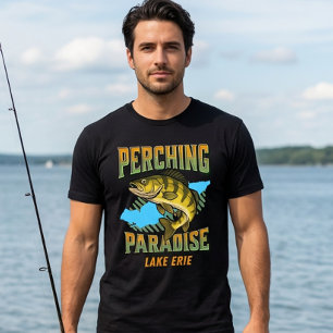 Lake Erie Perch Fishing Paradise Perch Angler T-Shirt