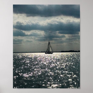 Lake Erie Sailboat Photography  Poster
