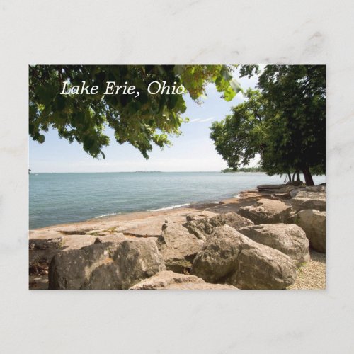 lake Erie Shore  Postcard