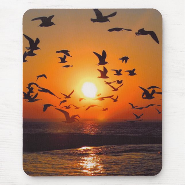 Lake Erie Sunset Mouse Pad (Front)