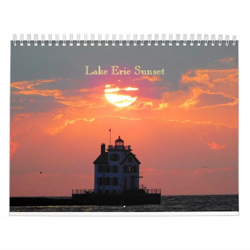 Lake Erie Sunsets Calendar