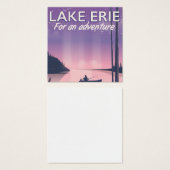 Lake Erie travel poster (Front & Back)
