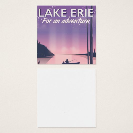 Lake Erie travel poster (Front & Back)