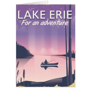 Lake Erie travel poster