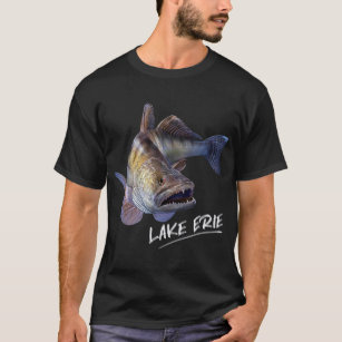 Lake Erie Walleye Whisperer Vintage Fishing - Lake Erie Walleye Whisperer -  T-Shirt