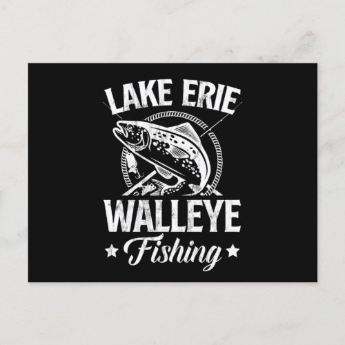 Lake Erie Walleye Fishing  Postcard