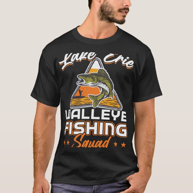 Lake Erie Walleye Fishing Squad T-Shirt (Front)
