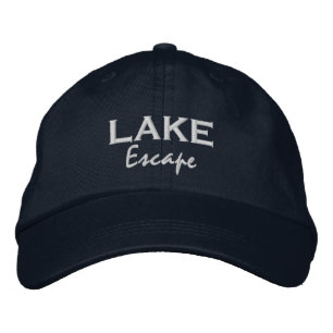 Lake escape lake life vacation vibe embroidered baseball cap