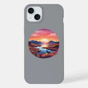 Lake Ewe Sunset In Scotland iPhone 15 Plus Case