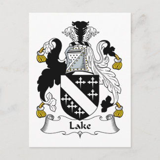 Lake Family Crest Postcard