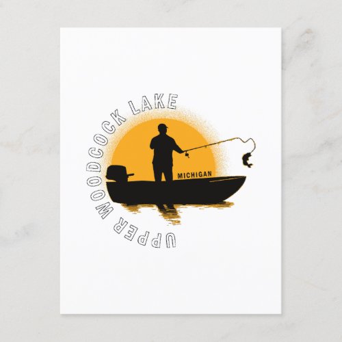  Lake Fishing Michigan Enclosure Card