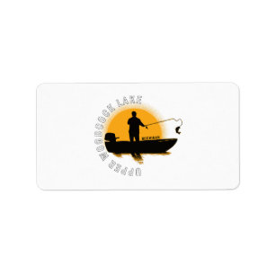  Lake Fishing Michigan Label