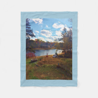 lake fleece blanket