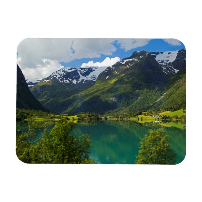 Lake Floen scenic, Norway Magnet (Horizontal)