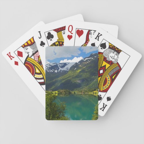 Lake Floen scenic Norway Playing Cards