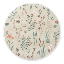 Lake flora watercolor wildflowers