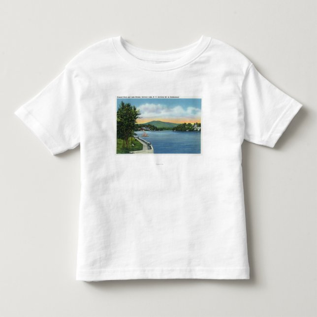 Lake Flower, Scarface Mt in Distance Toddler T-shirt (Front)