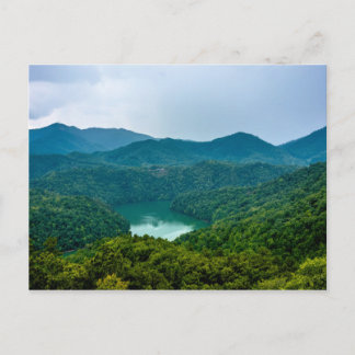 lake fontana aerial great smoky mountains north ca postcard
