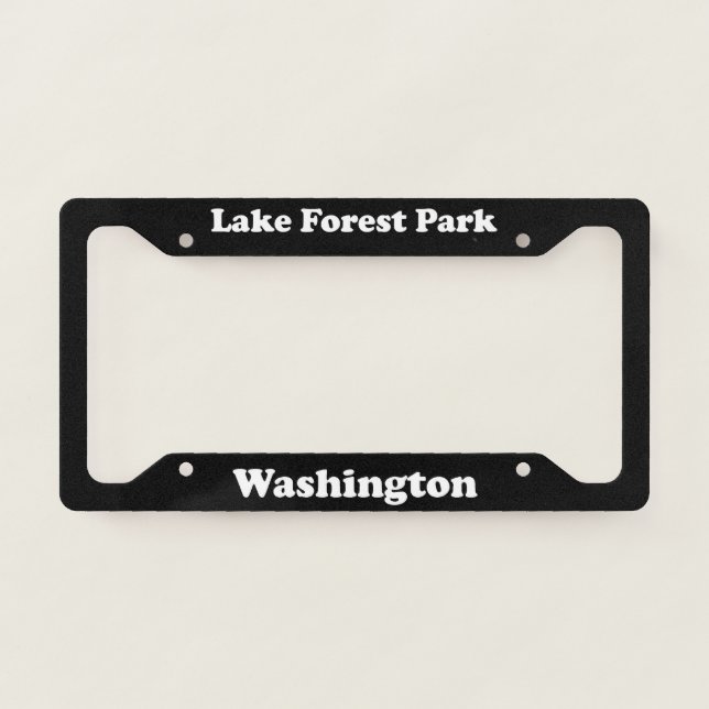 Lake Forest Park WA - LPF License Plate Frame (Front)