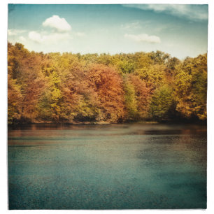 Lake Forest Trees Water Safari Napkins