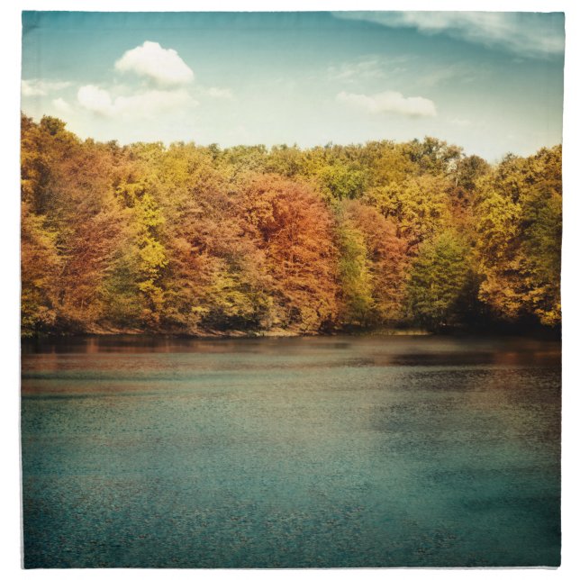 Lake Forest Trees Water Safari Napkins (Front)