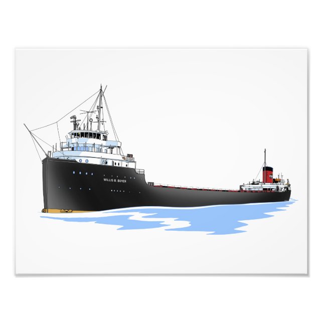 Lake freighter Willis B. Boyer Republic Steel Photo Print (Front)