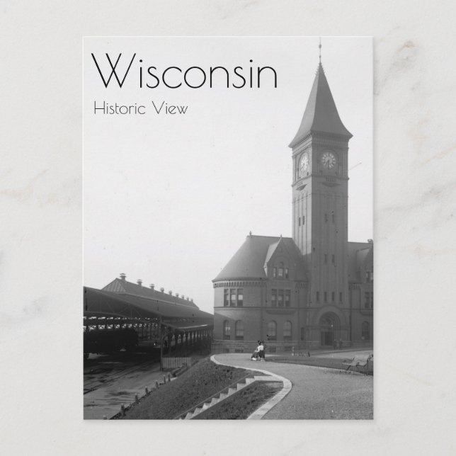 Lake Front Depot Postcard (Front)