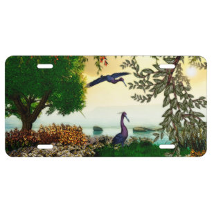 Lake Front Nature Scene License Plate