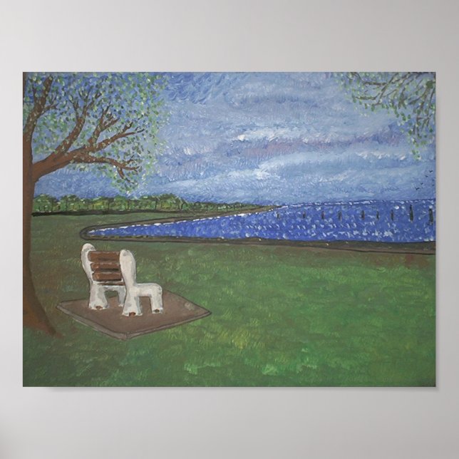 Lake Front Solitude Poster (Front)