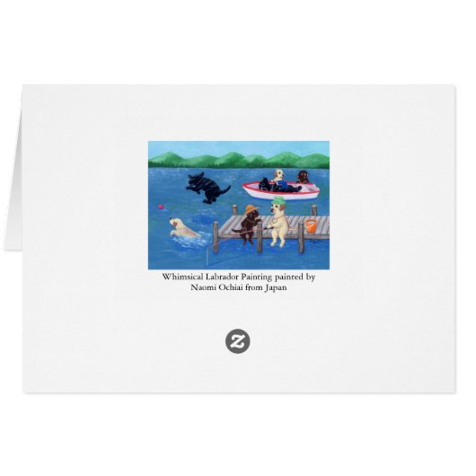 Lake Fun Labradors Painting (Back Horizontal)