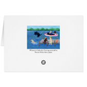 Lake Fun Labradors Painting Cards (Back Horizontal)