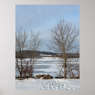 Lake Galena Winter Poster