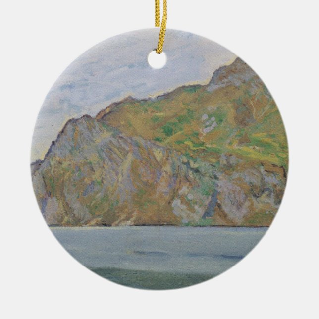 Lake Garda (by Koloman Moser) Ceramic Ornament (Front)