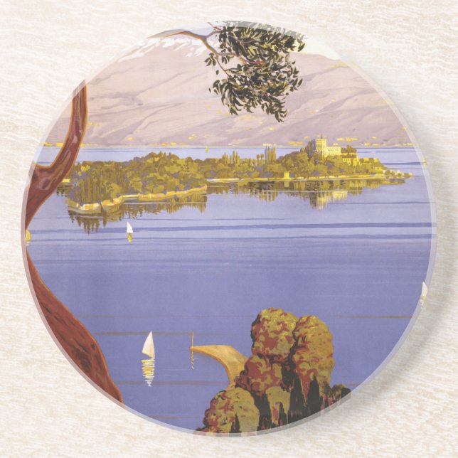 Lake Garda Drink Coaster (Front)