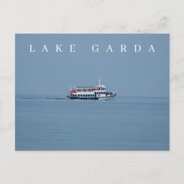 Lake Garda ferry view postcard (Front)