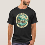 Lake Garda Italy Illustration Travel Art Badge T-Shirt<br><div class="desc">Lake Garda vector art design. Lake Garda,  in northern Italy,  is known for its crystal clear water. At the south end,  the town of Sirmione is dominated by the Rocca Scaligera,  a fortress with harbor views.</div>