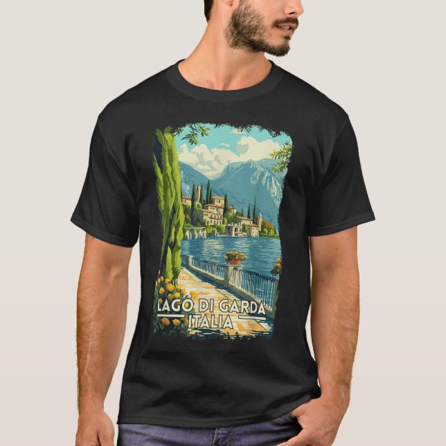  Lake Garda Italy Souvenir T-Shirt (Front)