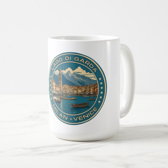 lake garda - lago di garda italian family trip coffee mug (Front Right)
