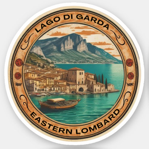 lake garda _ lago di garda italian family trip sticker