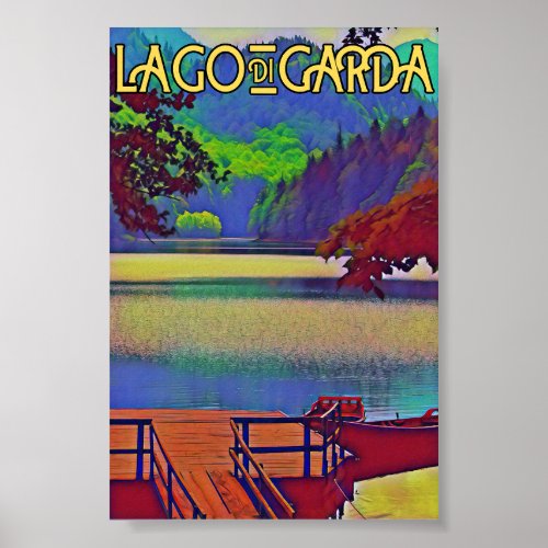 Lake garda _ Lago di garda italian islands Poster