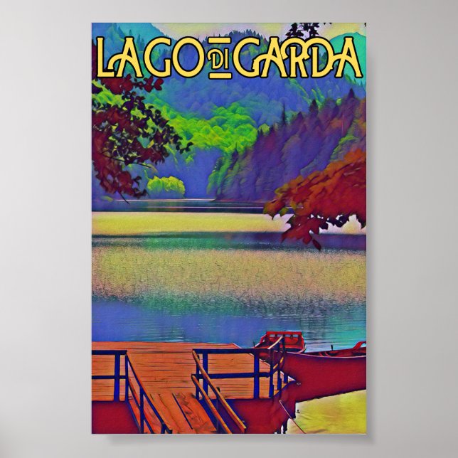 Lake garda - Lago di garda italian islands Poster (Front)