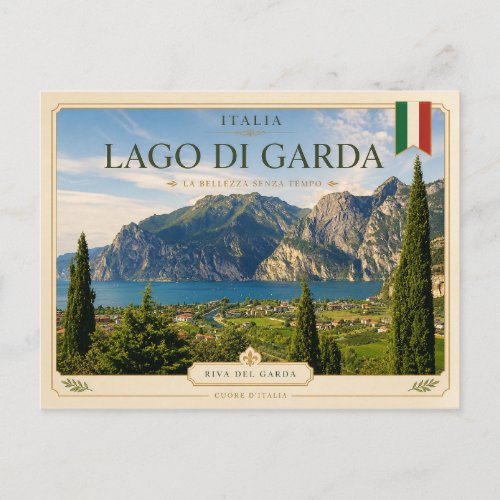 Lake Garda (Riva del Garda) - Italy Postcard