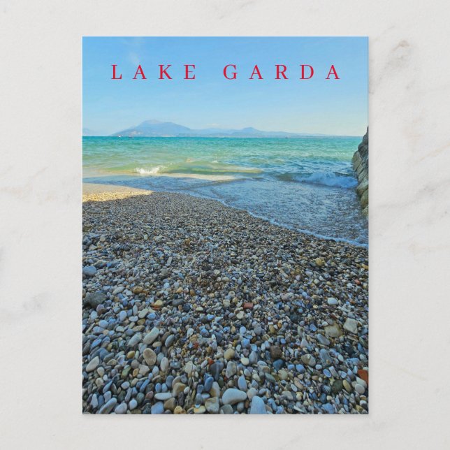 Lake Garda shoreline view postcard (Front)