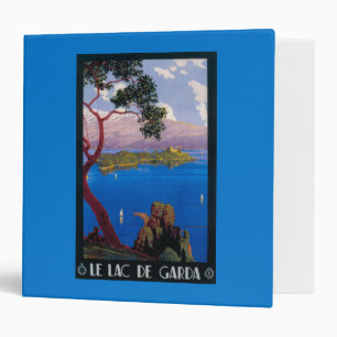 Lake Garda Travel Promotional Poster 3 Ring Binder