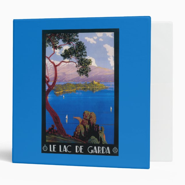 Lake Garda Travel Promotional Poster 3 Ring Binder (Front/Inside)