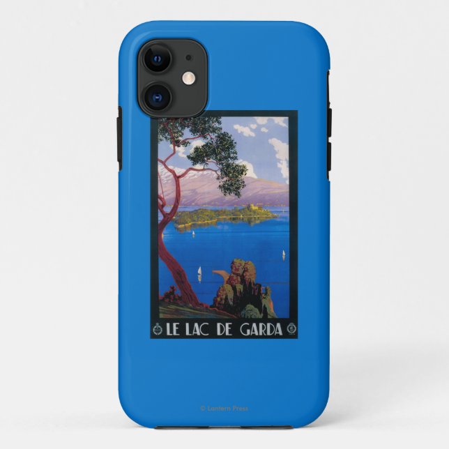 Lake Garda Travel Promotional Poster Case-Mate iPhone Case (Back)