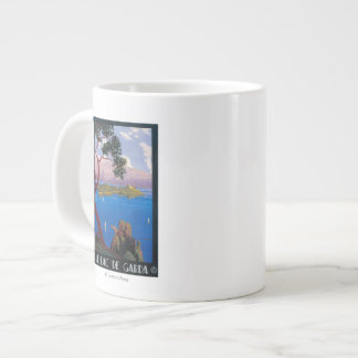 Lake Garda Travel Promotional Poster Large Coffee Mug