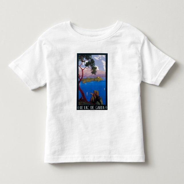 Lake Garda Travel Promotional Poster Toddler T-shirt (Front)