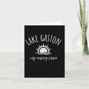 Lake Gaston My Happy Place Boating Fishing Camping Card