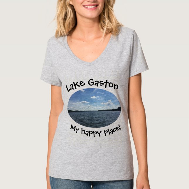 Lake Gaston, My Happy Place Shirt (Front)